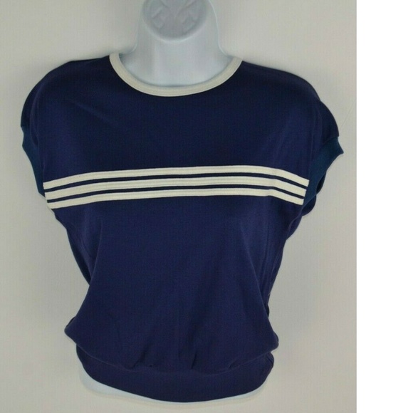 Vintage Tops - Vtg 1980's Sleeveless Shirt w/ Stripes